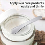 2Pcs Mini Metal Cosmetic Spatulas, Makeup Spatulas, Skincare Spatula, Cream Spatula, Beauty Accessories for Mixing and Sampling Plant Masks, Skin Care Creams, Eye Cream, Essences(Style 3)