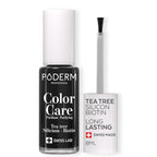PODERM - Nail Polish – Enriched with Tea Tree – Improves nail appearance – Ingredients Natural/Vegan - foot/hand - Swiss Made (Jet Black)