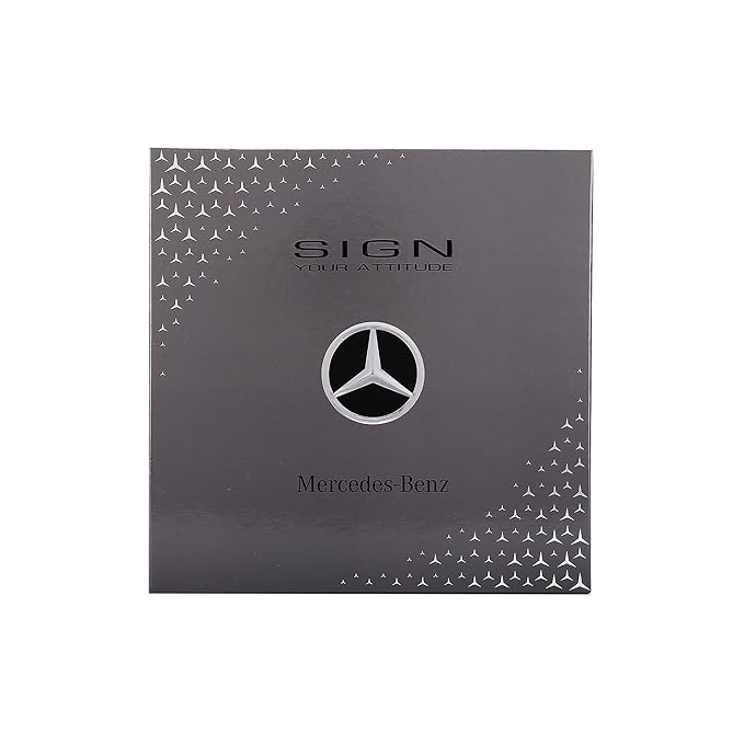 Mercedes-Benz Sign Your Attitude Giftset - Mens Cologne Set - Eau de Toilette Cologne for Men - Mens Body Wash - Bergamot, Amber Fragrances - 2 Pc