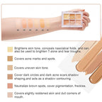 6 Color Correcting Concealer Palette With Concealer Brush, Tattoo Concealer, Cream Contouring Makeup Kit, Corrects Dark Circles Red Marks Scars Light Mediumor creamy concealer A2
