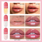 3 Color Pearlescent Lip Oil Hydrating Tinted Plump Hydrating