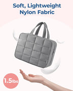 BAGSMART Travel Toiletry Bag with Jewelry Organizer, Hanging Travel Bag for Toiletries, Puffy Makeup Cosmetic Bag Organizer, Carry-on Travel Accessories Essentials, Grey-L