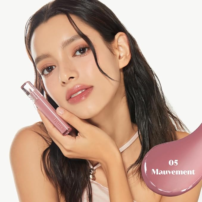 ETUDE Glow Fixing Tint #5 Mauvement | Non-sticky Glossy Shine Lip stain | Fills up with comfortable moisture | Tinting for dry lips