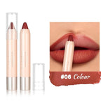 8 Colors High Pigmented Smooth Matte Lip Liner Pencil, Waterproof Velvet Lipstick Pen, Professional Lip Liner for Girls and Women (06)