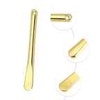 VOCOSTE 4 Pcs Makeup Spatula Mini Spoon, Eye Cream Massage Sticks Beauty Scoop, for Facial Cosmetic Face Cream, Zinc Alloy 2.32"x0.30", Gold Tone