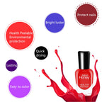 NEW Nail Polish Set (10 Bottles) - Non-Toxic Eco-Friendly Easy Peel Off & Quick Dry Water Based Nail Polish