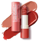 2PCS Marbled Matte Lip Stick Makeup - Velvety Finish | Naked-lip Feel, Full Coverage, D003+D004