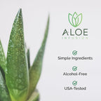 Organic Aloe Vera Gel - Deeply Hydrating, Skin Nourishing After Sun Skin Care for Face, Body and Hair - Sunburn, Redness and Itchy Skin Relief - USA-Tested - 16 Oz