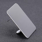 Minkissy Makeup Plate, Mini Nail Art Cosmetic Ring Palette Stainless Steel Foundation Mixing Palette with Spatula Tool