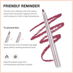 evpct Silky Lip Liner Pencil Retractable, Wine Red Smooth Lip Liner Creamy Velvet Lipliner Long-Lasting for Korean Makeup Contouring Matte Lip High Pigmented Rich Colors Crayon Lipstick Pen 06