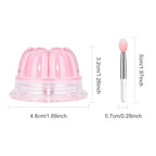 2Pc Jelly Lip Mask Overnight,Fruity Peach Lip Sleeping Mask Day Night Repair Kawaii Lip Balm Hydrate Plump Dry Lip Scrubs Exfoliator,Lip Care Lip Moisturizer with Collagen-Peach