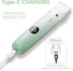 3-in-1 Painless Bikini Trimmer for Women - Electric Pubic Hair Shaver with Ceramic Blade, Wet/Dry USB Razor for Underarm/Leg/Body, Rechargeable Ladies Grooming Kit