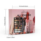 All in One Makeup Kits for Women Girls Holiday Make-up Gift Sets Xmas Essential Bundle Include Eyeshadow Palette Lipstick Blush Concealer Eyeliner Mascara Foundation Brush Eyebrow Pencil