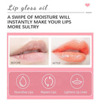 Lip Color Lip Oil, Hydrating, Plumping, Glossy Finish (#01 Pink, 2 Pack)