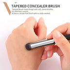 DUcare Tapered Small Concealer Brush Under Eye, Nose Contour Brush Mini Makeup Brushes Ideal for Liquid, Cream, and Powder Concealer(V03)