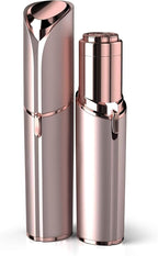 Facial Hair Remover for Women - as Seen on TV Painless Face Shaver - Electric Hair Removal Device for Face Lips Peach Fuzz with Light (Rose Gold)
