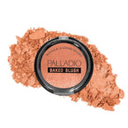 Palladio Baked Blush, Highly Pigmented Shimmery Formula, Easy to Blend & Highly Buildable, Apply Dry for a Natural Glow or Wet for a Dramatic Luminous Look, Long Lasting for All day Wear, Cho-Au-Lait