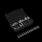 Apres Gel-X® Round Box of Nail Tips | 280 Gel-X Tips, Soft Tips, 14 Sizes 00-9 | Half-sizes Included (Sculpted Round Long, 280.00 Fl Oz (Pack of 1))