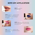 Matte Lip Gloss Peel Off Masque - Peel Off Lip Stain Tattoo, Light Pink Peel Off Lip Tint，Long Lasting Waterproof Transfer-proof Lip Mask Lip Stain Peel Off Lip Gloss,Stay Lip Makeup 03#