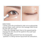 Snail Peptide Eye Cream Non-Sticky Snail Mucin Eye Care Hydrating Essence with 360° Massage Ball for Reducing Dark Circles/Puffiness/Fine Lines, Moisturizing, Firming, Adding Skin Elasticity