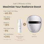 AMIRO Spectra 5-in-1 Light Therapy Face Mask, Contour With Blue, Red, Green, Yellow, and Infrared Light, 3 Modes for Oily, Acne-Prone, and Sagging Skin, Skincare for Face, Silver