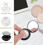 FRCOLOR 1 Set Portion Tray Loose Powder Compact Case Makeup Pallete Blush Storage Case Blush Container Reusable Blush Case Diy Empty Makeup Lipstick Container Blank Abs Sample Travel