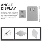 Stainless Steel Cosmetic Mixing Makeup Palette with Makeup Spatula Cosmetic Makeup Palette with Rings Holder Foundation Palette Makeup Art Tool For Nail Art,Makeup 3pcs Set