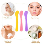 Healifty 10 Pcs makeup spatula plastic makeup DIY Accessories Facial Cream Spatulas Cream Spoon DIY Makeup Spatula small spoons Spatula Premium makeup spatula tool 15c cosmetic applicator