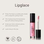Lipglace - Pinky Promise - Hypoallergenic Vegan Lip Gloss - Fragrance Free & Allergy Certified Non-Sticky & Moisturizing Lipgloss Pink - Anti-Aging Hydrating Lipgloss