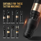 Ambition Soldier P3 Disposable Tattoo Grips - 12Pcs 28mm Professional Tattoo Rubber Grip Cover with Click Adjust System Supply for Rotary Soldier, Zetton, Torped & Shura Tattoo Pen Machine Gun