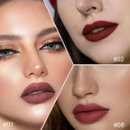 evpct 3Pcs Retractable Lip Liner Pencils Set Pack for Shaping & Sculpting Lips, Mauve Maroon Dark Wine Red Mauve Nude Creamy Matte Velvet Pigmented Lip Liner lipliners Crayon Lipstick,01 + 02 + 08