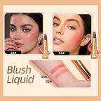 3 Pcs Liquid Contour Beauty Wand Set, Contour & Blush & Highlighter Stick with Cushion Applicator， Attached Easy to Blend, Long Lasting & Smooth Natural Matte Finish (01#03#04)