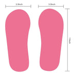50Pairs(100Feets) Professional Quality Sunlees Tan Black Spray Tanning Feet Protectors (PINK)