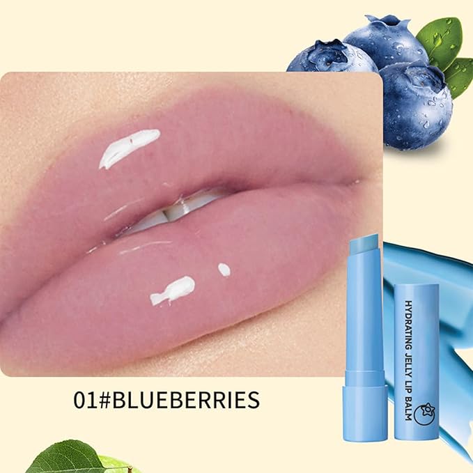 4 Colors Hydrating Jelly Lip Balm,Instantly