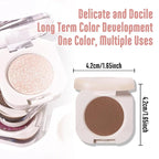 Matte Single Eyeshadow Palette Makeup for Green Blue Eyes, Dark Brown Matte Eyeshadow For Old Women, Holographic Multichrome Cream Iridescent Single Monochrome Eye Shadow Makeup
