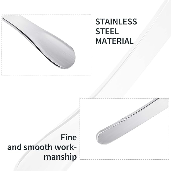 2Pcs Mini Metal Cosmetic Spatulas, Makeup Spatulas, Skincare