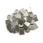 50 Pcs Empty Round Metal Pans, Makeup Palette Pans for Eyeshadow Magnetic Cosmetic Palette Size 26mm (Round - 50 Pcs)