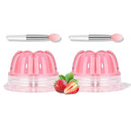 2Pc Jelly Lip Mask Overnight,Fruity Strawberry Lip Sleeping Mask Day Night Repair Kawaii Lip Balm Hydrate Plump Dry Lip Scrubs Exfoliator,Lip Care Lip Moisturizer with Collagen-Strawberry