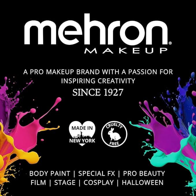 Mehron Makeup Paradise Makeup AQ 8 Color Metallic Palette | Magnetic Refillable Body Paint & Face Paint Palette | Professional Water Activated Makeup for Costumes, SFX, Halloween, & Cosplay