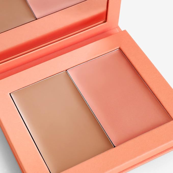 Makeup Cream Blush + Bronzer Refillable Palette - 8g - 0.282 Oz. - Long Lasting, Easy to Use, for a Radiant, Natural, Luminous Skin