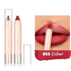8 Colors High Pigmented Smooth Matte Lip Liner Pencil, Waterproof Velvet Lipstick Pen, Professional Lip Liner for Girls and Women (03)