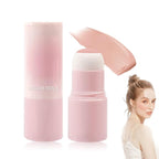 Matte Contour Blush Stick for Cheeks and Face - Buildable Shimmer Facial Blusher Shades - Blendable Cosmetic Makeup 04
