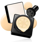 Air Cushion CC Cream Mushroom Head - Moisturizing & Oil Control Screw Lid Concealer Makeup Base, Primer Liquid Foundation Long Lasting with Mushroom Makeup Sponges for All Skin Types (Buff Beige)