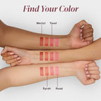 Mineral Fusion 2-in-1 Lip & Cheek Stain Syrah, 0.10 fl oz, Bright Red hydrating, long-lasting, matte lip and cheek color