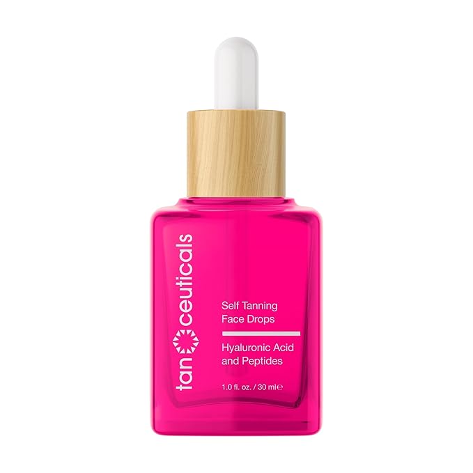 Tanceuticals Self Tanning Drops - Color Correcting Face Tanning Drops for Gradual Glow, Add to Lotion, Moisturizing Bronzing Drops for Fake Tan, Vegan & Cruelty Free Face Tanner
