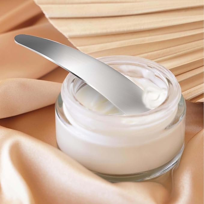 2Pcs Mini Metal Cosmetic Spatulas, Makeup Spatulas, Skincare