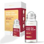 Eye Roller Serum with Retinol & Vitamin B5 - Hydrating & Soothing Under Eye Serum for Dark Circles and Puffiness & Fine Lines - Anti Aging Korean Skin Care - 1.69 Fl Oz./50ml