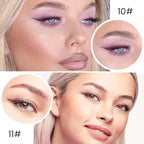 Kaely 2Pcs Light Dark Purple Gel Eyeliner Pencil, Color Colored Violet Eye Liner Waterproof Smudge Proof, Gothic Halloween Makeup, Face Paint Eye Black Stick, delineadores de colores para ojos