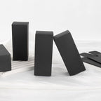 Framendino, 50 Pack Black Kraft Paper Lipstick Boxes Rectangle Lipstick Bottle Boxes Reusable Lip Balm Packaging Cases Gift Wrapping Box for DIY Gift Packaging (3.54x1.41x1.41)