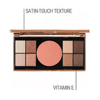 M. Asam Magic Finish Elegant Vibes Palette (8 x 0.03 oz + 1x 0.14g) - Eye Shadow Palette, 8 Harmonizing Eyeshadow Shades & Blush, High Color Payoff, Satin-touch Texture, Enriched With Vitamin E